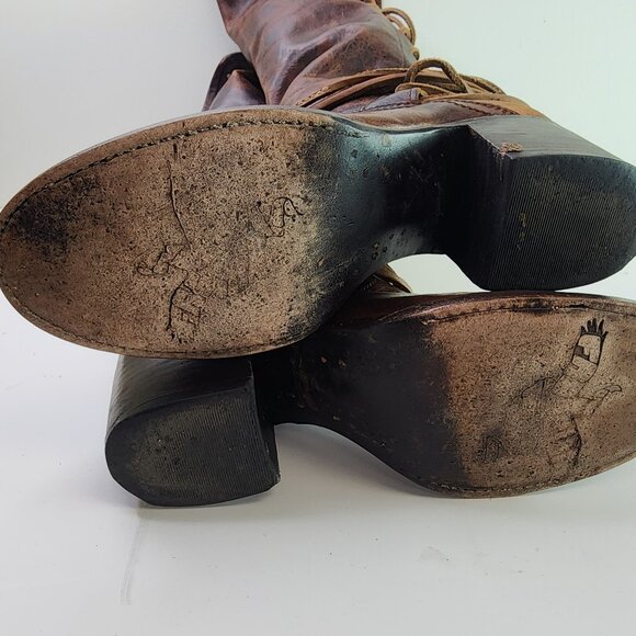 Freebird Steven Coal Brown Leather Tall High Boots (8 US) - Picture 12 of 13